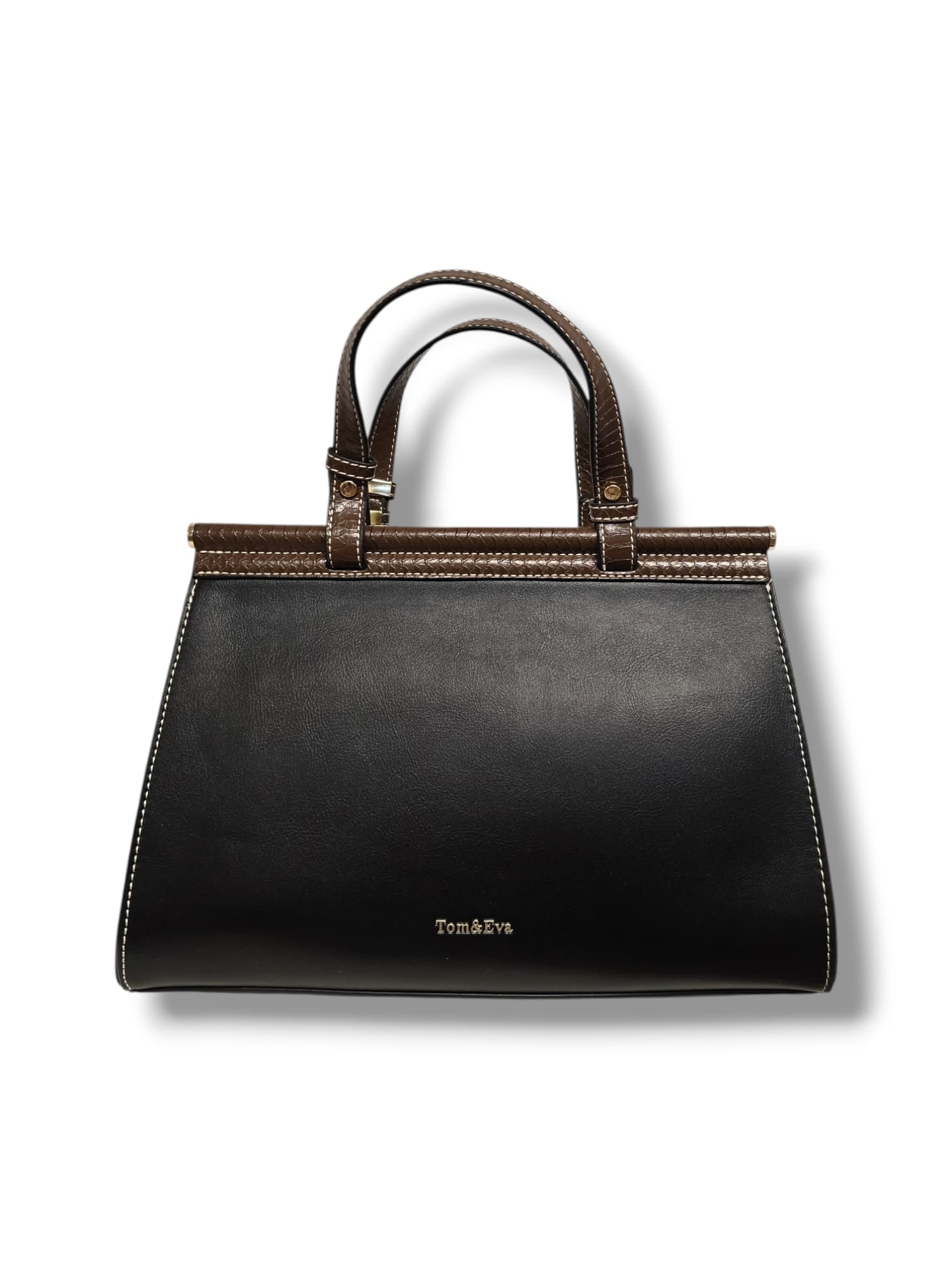 Sac à main Tom & Eva – Noir et marron élégant