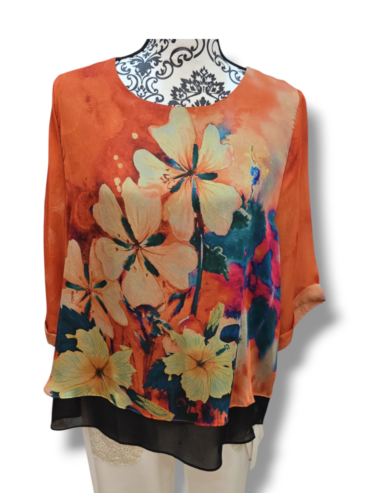 Tunique “Fleurs de Feu”