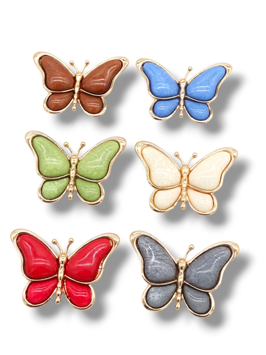 roche aimantée "Papillon écru"