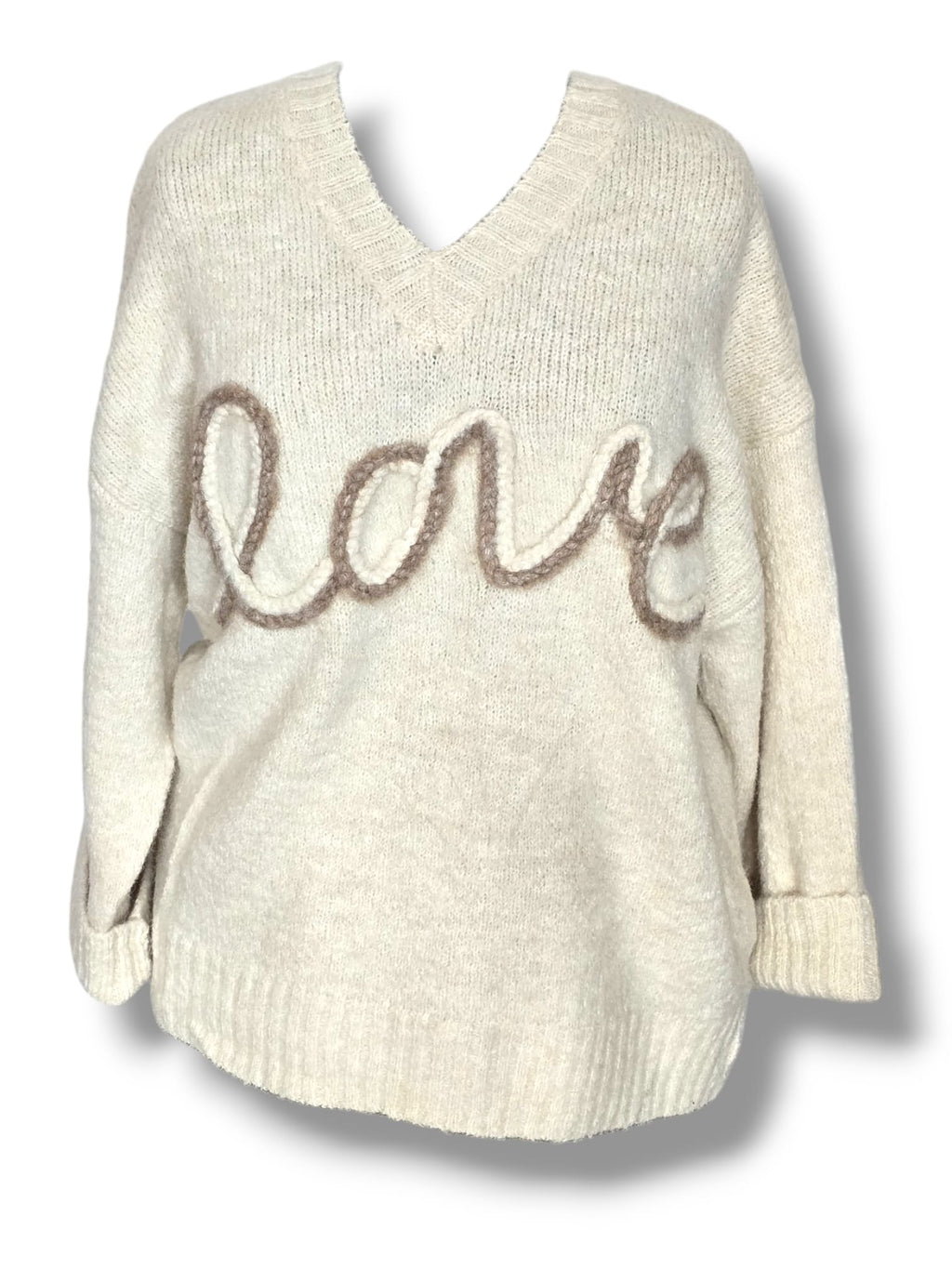 Pull over écru "LOVE"
