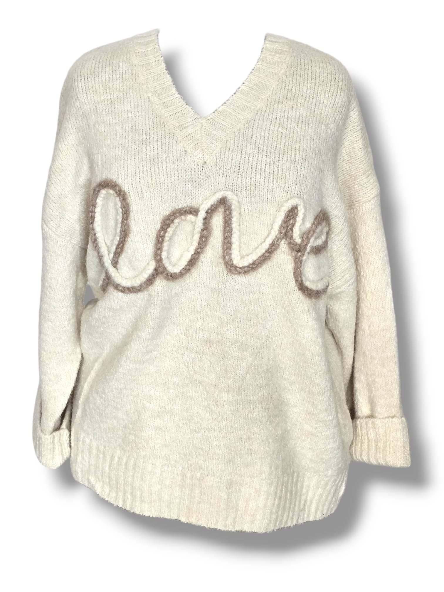 Pull over écru "LOVE"
