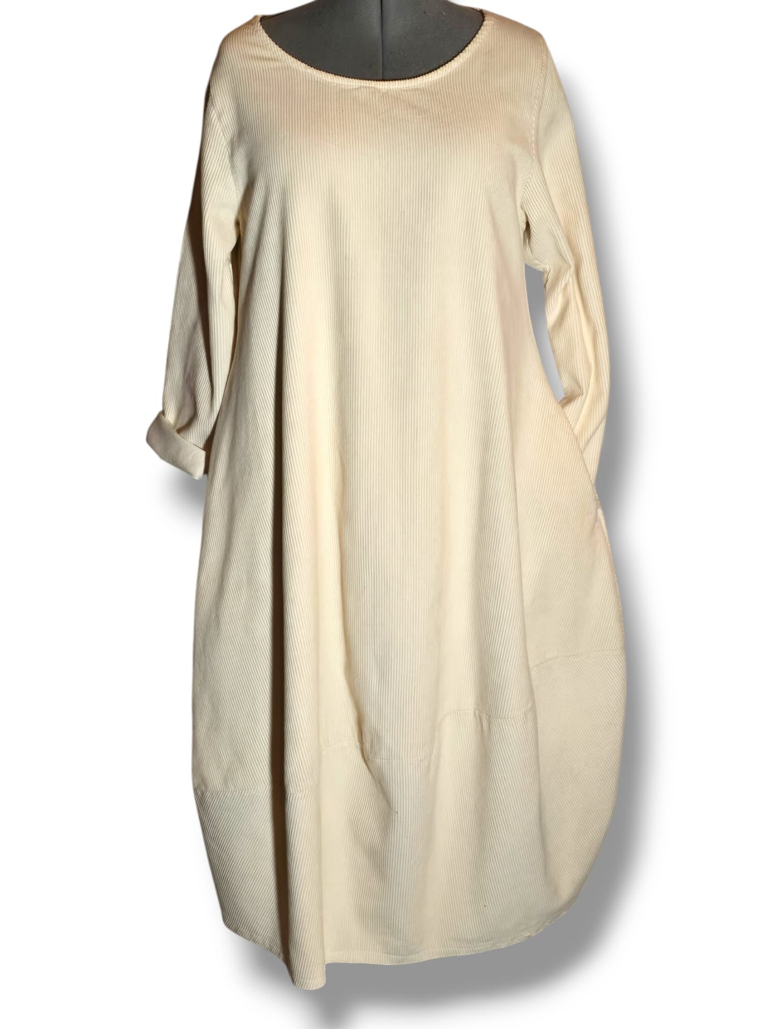 Robe "Boule" 100 % coton côtelée