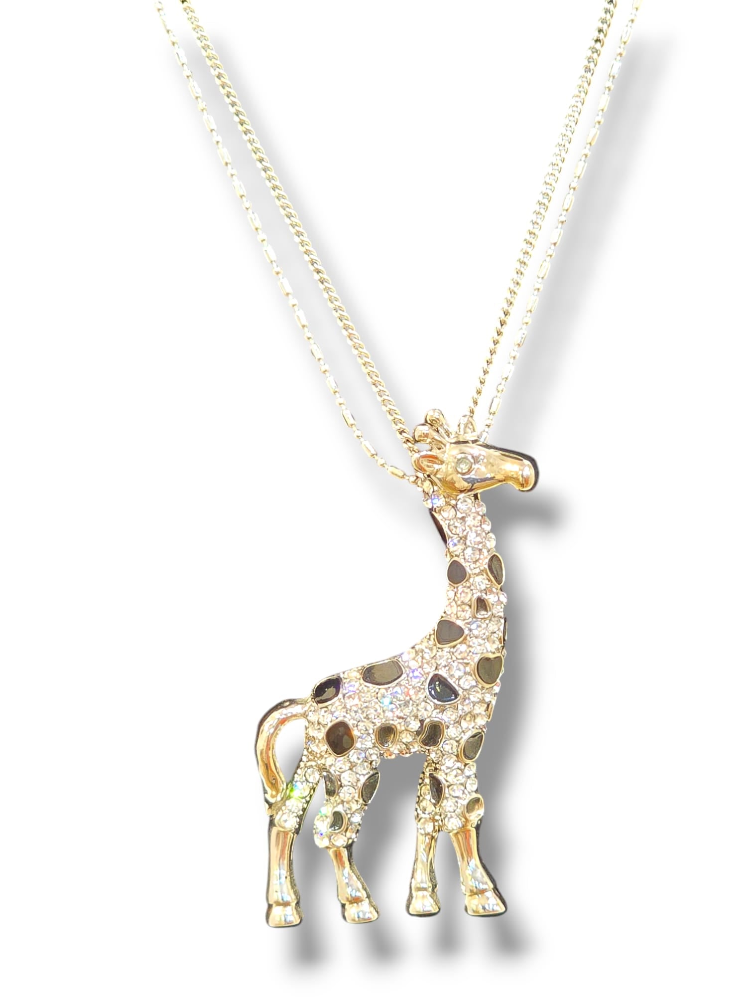 Collier fantaisie pendentif « Girafe »