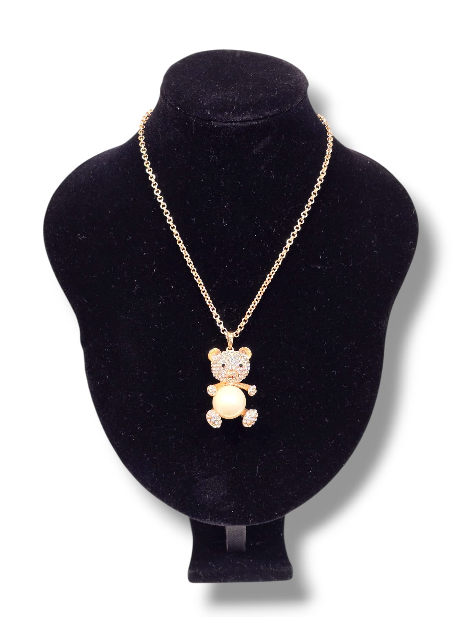 Collier fantaisie pendentif « Ourson »