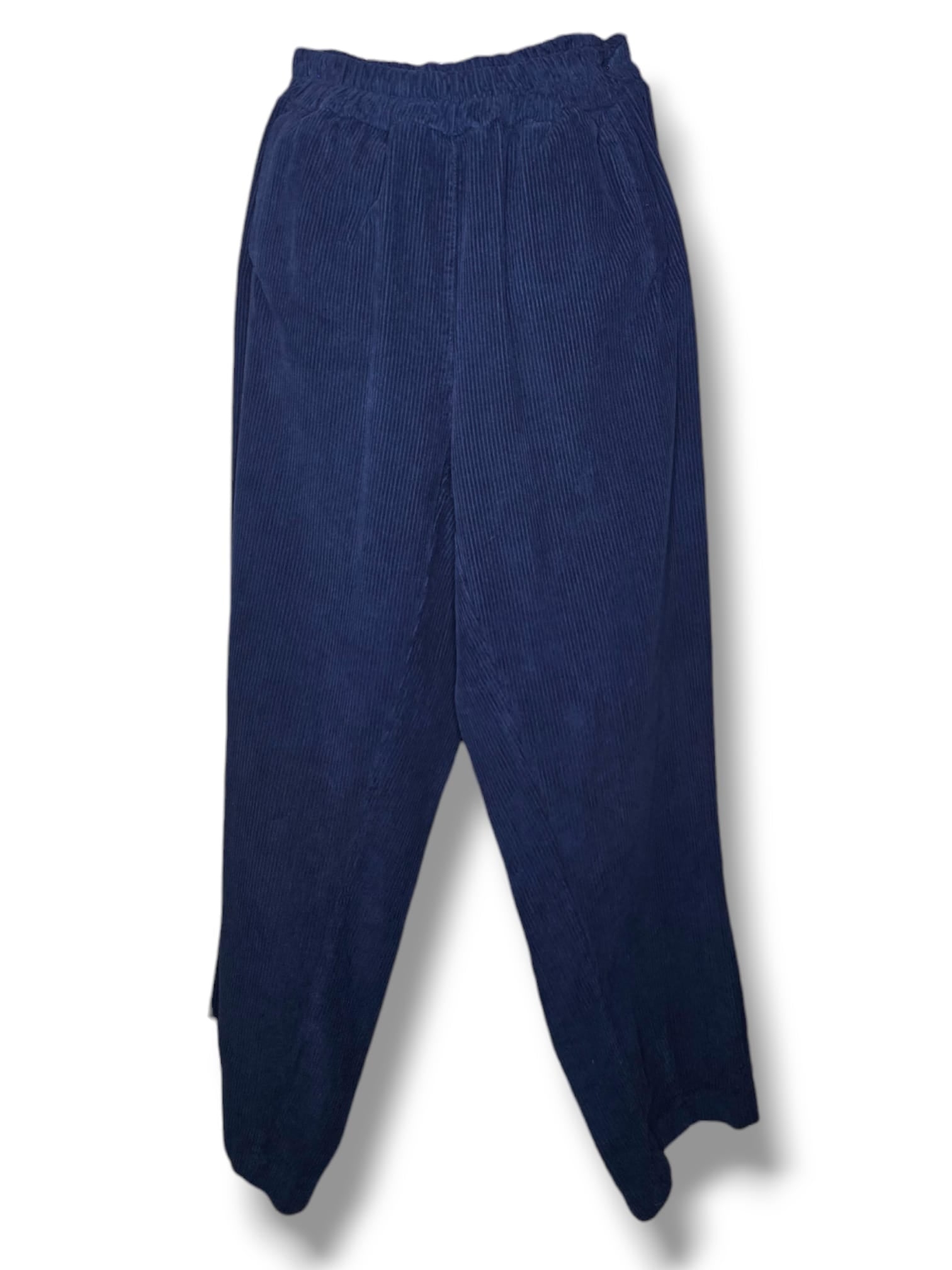 Pantalon en coton côtelé bleu