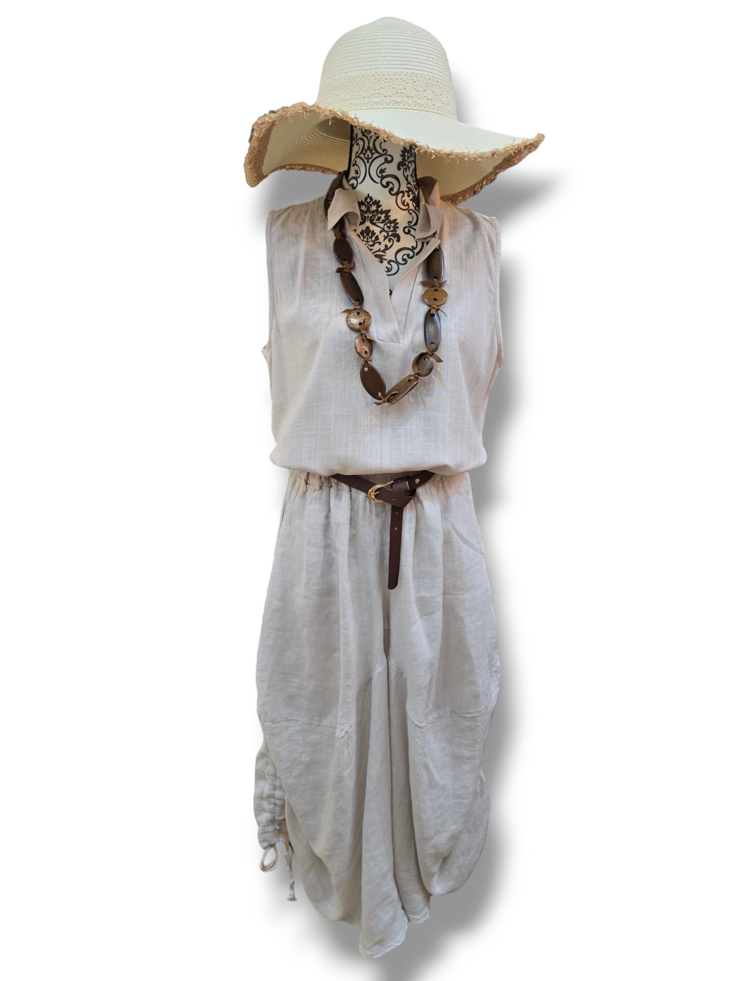 Tenue d’été en lin – Élégance naturelle et confort